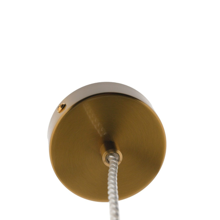 Lampa wisząca Abigali GLOBO G4 ⌀150mm szklana, złote elementy