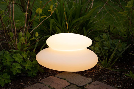 Kamień LED Lampa solarna zewnętrzna ogrodowa przenośna 2700K Biała ciepła 22x39 32373S biały