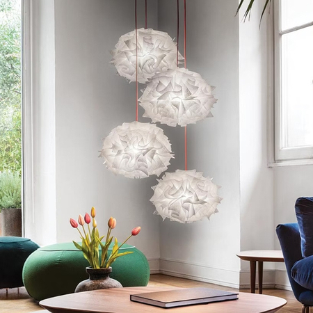 Lampa wisząca Slamp VELI SINGLE - COUTURE RED WIRE MINI VELSXS0CTR01RMS000EU