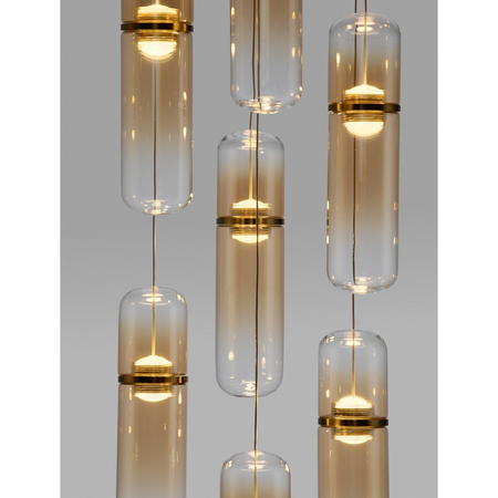 Lampa wisząca Luces Exclusivas REBALVO LE45201 złoty i odcienie złota