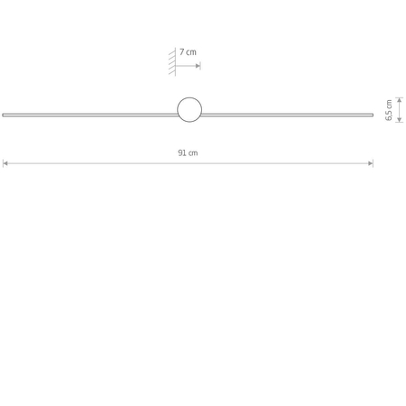 Kinkiet PIN LED M Nowodvorski 8128 czarny