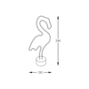 Lampa stołowa Zuma Line FM-NB23 NEON FLAMINGO LED