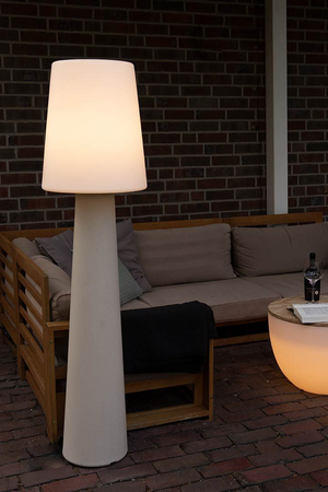 Lampa solarna No.1 zewnętrzna ogrodowa przenośna 2900K Biała ciepła 160cm, piaskowy 32565S