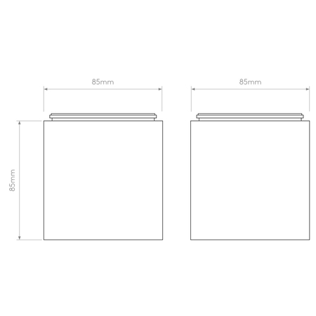Spot Astro Kos Square II 1326043 Matowy Biały
