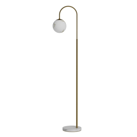 By Rydens Lampa podłogowa Bellagio mosiądz/biały 4101050-5000