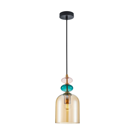 Lampa wisząca Italux PND-30263-1B-BRO-AMB Złoty, czarny