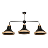 Milagro Lampa sufitowa SALMA BLACK / WOOD 3xE27 MLP6297 Czerń / Naturalne drewno