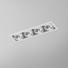 Lampa wpuszczana AQForm Squares 50 x 4 LED 230V Recessed Biały Struktura