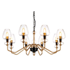 Żyrandol Elstead Lighting Armand czarny/mosiądz DL-ARMAND8-AB