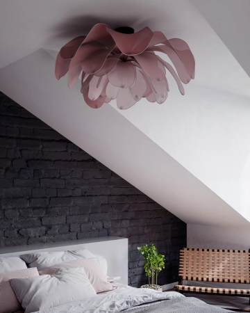 Lampa sufitowa By Rydens Lou Lou Ø80 różowy