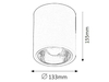 Lampa sufitowa Rabalux Donald 2485 popielaty