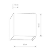 Lampa przyścienna Nowodvorski 5272 CUBE graphite