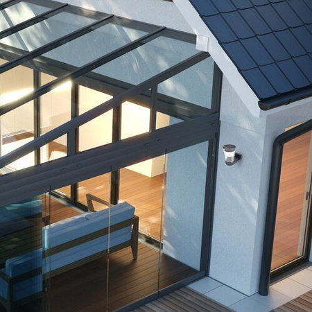 Lampa solarna Rabalux Angers 77037 popielaty