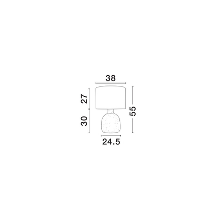 Lampa stołowa Luces Exclusivas CANZURO LE45290 brązowy i odcienie brązu, beżowy
