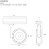 Lampa szynowa Maxlight CHARON S0014 czarny/chrom