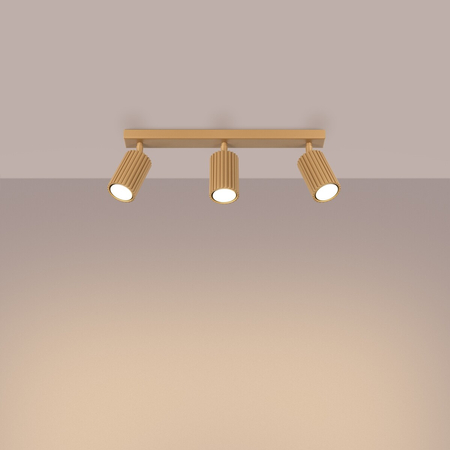 Sollux Lighting Plafon KARBON 3L złoty SL.1562