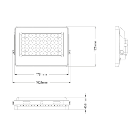 Eko-Light Naświetlacz Solarny Fokus 60W 900lm 6000K EKO9091 CZARNY