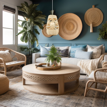 Milagro Lampa wisząca ARONA NATURAL 1xG9 fi 250 ML0352 BIAŁY + RATTAN