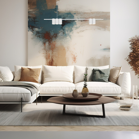 Milagro Lampa wisząca (listwa) Genesis 5xGU10 Biały ML0368 BIAŁY