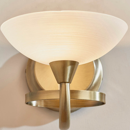 Kinkiet Endon Lighting Cagney CAGNEY-1WBAB mosiądz