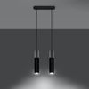 Sollux Lighting Lampa wisząca BORGIO 2 czarny SL.0651