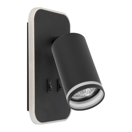 Milagro Oprawa Pipe Ring Kinkiet Czarny 1xGU10 + LED 6W ML2081 CZARNY