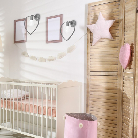 Milagro Kinkiet AMORE GREY 1xE27 MLP9821 Szary