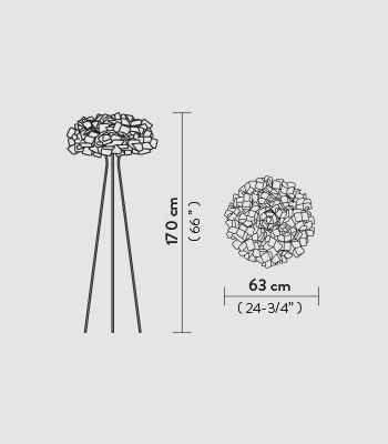 Lampa podłogowa Slamp CLI78PST0000W_000 Clizia White