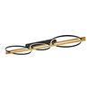 Plafon Italux Natano PLF-55362-40W-WO Czarny piaskowany