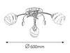 Lampa sufitowa Rabalux Melissa 2621 chrom