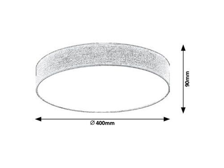 Lampa sufitowa Rabalux Artemis 5681 popielaty