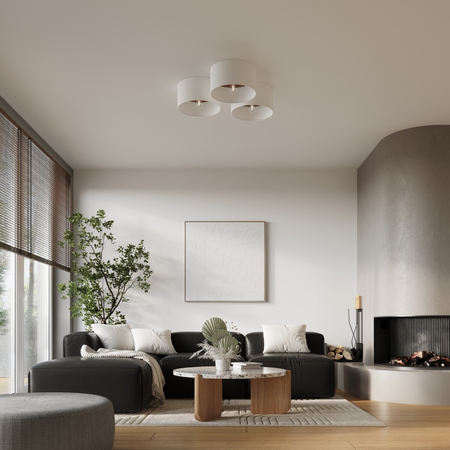 Sollux Lighting Plafon TELESTO biały/ciemny brąz SL.1392