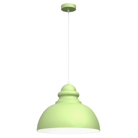 Milagro Lampa wisząca CORIN GREEN 1xE27 MLP7983 ZIELEŃ / BIEL