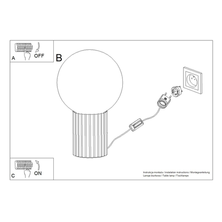 Sollux Lighting Lampa biurkowa HALO biała SL.1711
