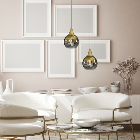 Milagro Lampa wisząca MONTE GOLD fi 150 1xE27 MLP8401 ZŁOTY