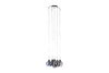 Lampa wisząca Azzardo AZ0722 Amber Milano chrome