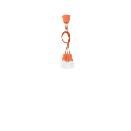 Sollux Lighting Lampa wisząca DIEGO 3 pomarańczowy SL.0585