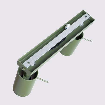 Sollux Lighting Plafon RING 2 zielony oliwkowy SL.1501