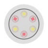 Eko-Light Lampka Podszafkowa Jojo RGB + 3000/6000K Trójpak EKB1438 BIAŁY