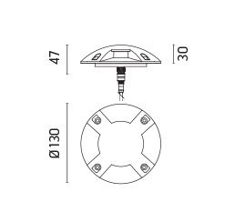 Oprawa wpuszczana Ares 535005.6 Kamino