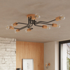 Sollux Lighting Żyrandol TIMBO 8 czarny SL.1671
