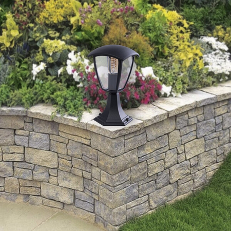 Eko-Light Lampa ogrodowa stojąca FOX BLACK 1xE27 Mała EKO3551 CZARNY