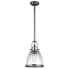 Lampa wisząca Elstead Lighting Hobson srebrny FE-HOBSON-P-M-SN