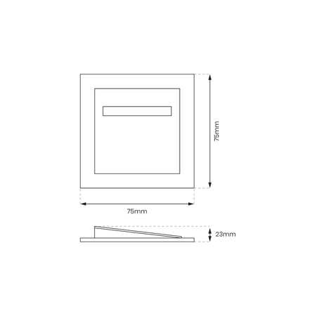 Eko-Light Oprawa schodowa FERO BLACK Barwa Neutralna 4000K EKS627 CZARNY