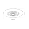 Milagro Lampowentylator ZEPHYR WHITE 48W LED+ PILOT ML1516 BIAŁY