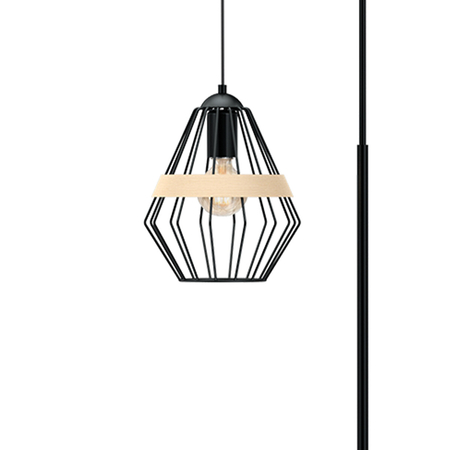 Milagro Lampa stojąca CLIFF BLACK 1xE27 MLP5528 CZARNY