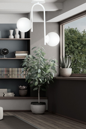 Lampa sufitowa KALF 2 WHITE Emibig 1031/2 biały