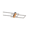 Lampa sufitowa Zuma Line C230624202 MINAR LAMPA SUFITOWA CZARNA+DREWNO/BLACK+WOOD