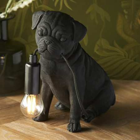 Lampa stołowa Endon Lighting Pug Puppy 107325 czarny