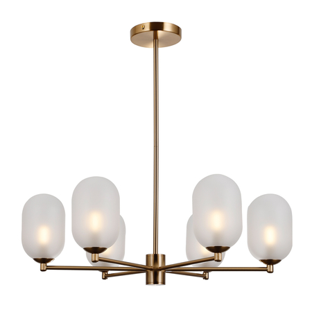 Lampa wisząca Italux PND-4215-6A-HBR-SAT Brąz antyczny